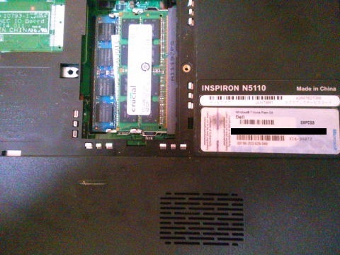 Dell INSPIRON N5110 異音発生 内部清掃｜パソコン修理山口 - 山口県で