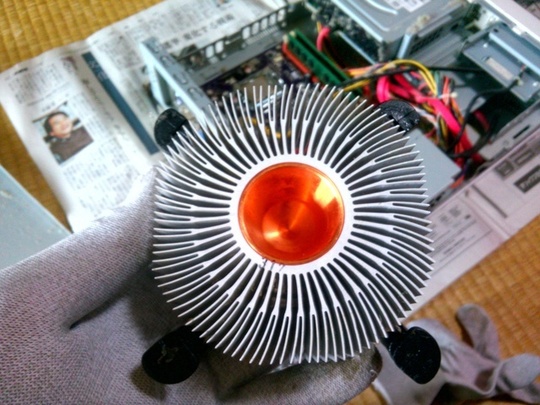 放熱フィン清掃後｜パソコン修理山口