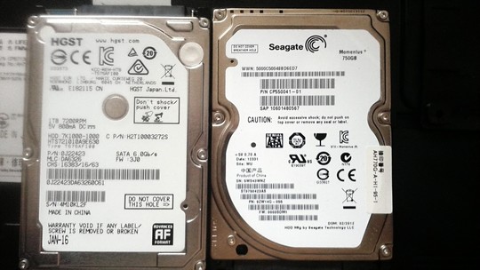HDD不良交換｜交換前・交換用HDD｜パソコン修理山口