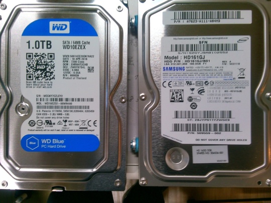 新旧HDD｜パソコン修理山口